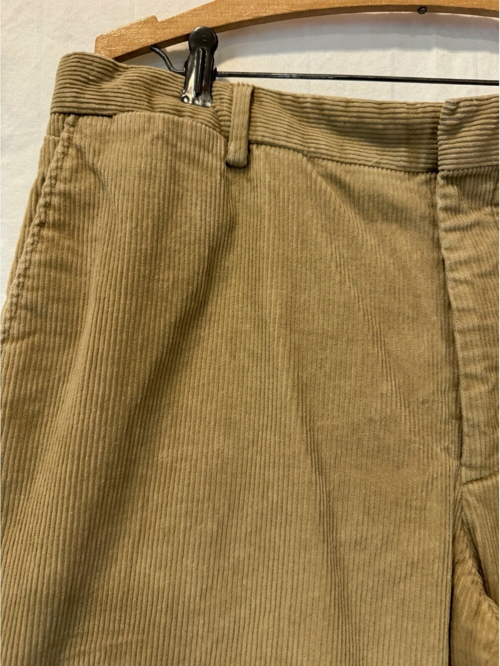 Lands' End Cotton Corduroy Pants Traditional Fit Straight Leg Brown 36